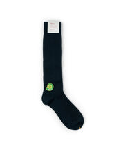 Tabio Power Rib Long Calf Socks Black